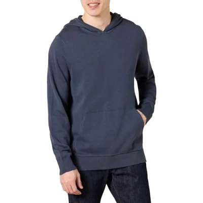 Image of Amazon Essentials Men&#039;s Relaxed fit Hoodie Jumper, Navy, S