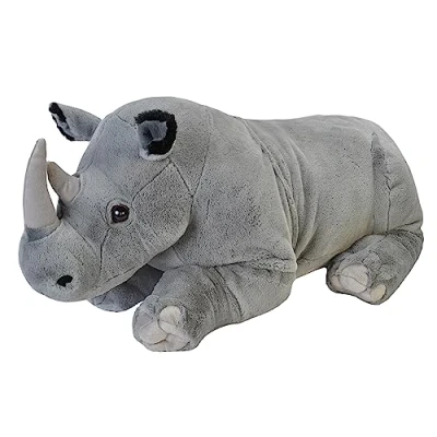 Image of Wild Republic Jumbo Rhino Giant Plush Soft Toy, Gifts for Kids, 76 cm