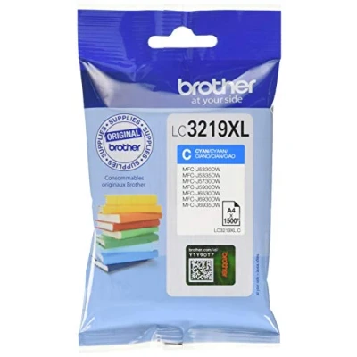Image of Brother LC 3219XLC Cyan High Capacity Ink 1.500PAG