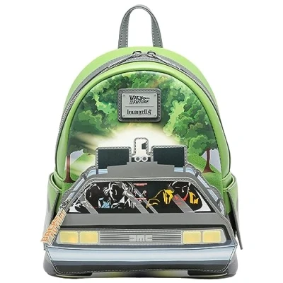 Image of loungefly Universal Back to the Future Light Up DeLorean Women&#039;s Backpack