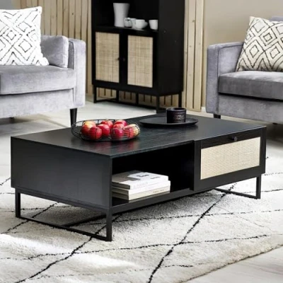Image of Julian Bowen Padstow Coffee Table Black Tables