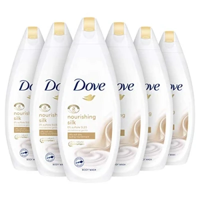 Image of Dove Silk Glow Moisturising Shower Gel 225ml Pack of 6
