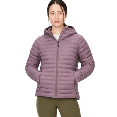 Image of Marmot Women Echo Featherless Hoody, Warm Puffy Jacket, Insulated Hooded Winter Coat, Water resistant Quilted Parka, Lightweight Packable Outdoor Windproof