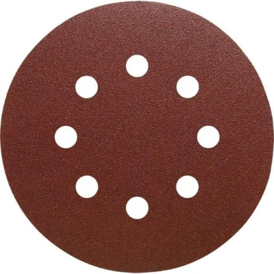 Image of Klingspor PS 89495 22 K Velcro Sanding Discs Diameter 125 mm Grain 180 Hole Shape GLS5 for Wood and Metal Universal Pack of 50