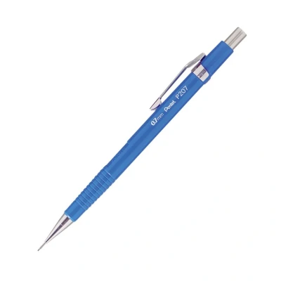 Image of Pentel P200 Series mechanical pencil 0.7mm lead, 1 pack of 12 pencils, Blue