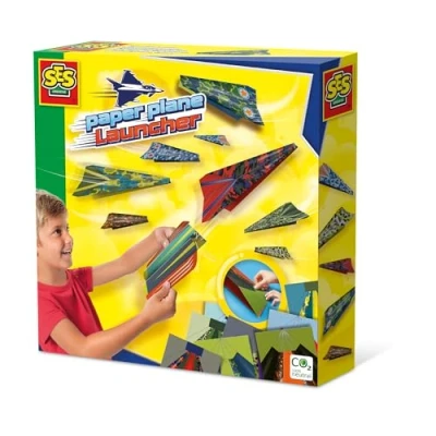 Image of SES Creative 14288 Paper Plane Launcher, Yellow