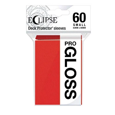 Image of Ultra Pro Eclipse Gloss Small Sleeves 60 Pack Apple Red, E 15628