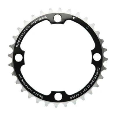 Image of Spécialités TA Chinook 4 Arm 104pcd Middle 8/9 Speed Chainring, 34t, Black