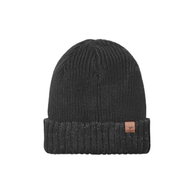 Image of SEALSKINZ Bacton Unisex Waterproof Cold Weather Roll Cuff Beanie Hat Everyday Use &amp; Outdoor Activity Three Layer Insulation Technology Microfleece Lining Black, XXL, V3