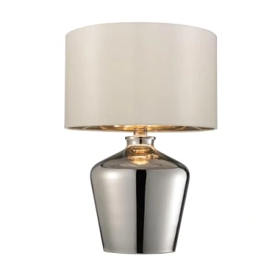 Image of Waldorf Table Lamp Chrome Glass, E27