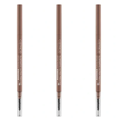 Image of Catrice Slim&#039;Matic N 020 Medium Set of 3 Ultra Precise Eyebrow Pencils with Brush, x 0.05 g