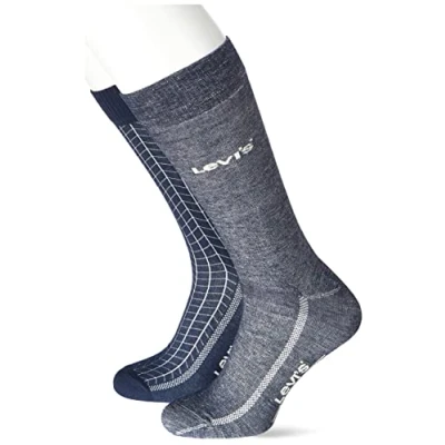 Image of Levi&#039;s Unisex Sneaker Classic Sock, Blue Combo, 39/42