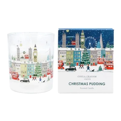 Image of Gisela Graham London Scene Scented Boxed Candle in Glass Pot, Sml