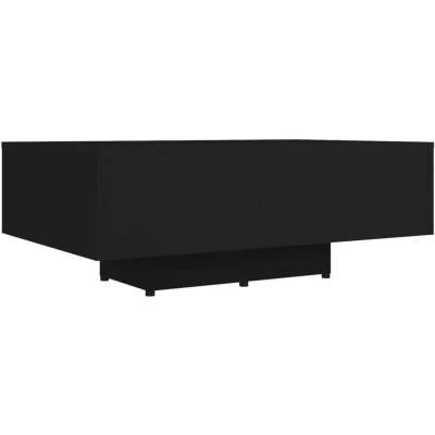 Image of vidaXL Coffee Table Black 85x55x31 cm Engineered Wood