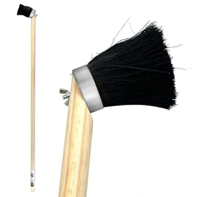Image of 47 Long Handled Striker Tar Brush with Angled Head Handle Paint for Decking, Roofing and Road Repairs Reach Ideal Applying Tar, Bitumen Resin Coatings
