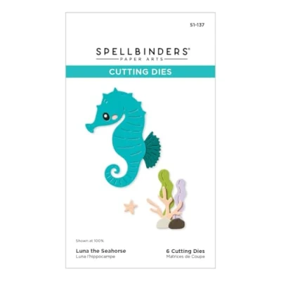 Image of Spellbinders S1 137 Luna The Seahorse Etched Dies from Out and About Collection