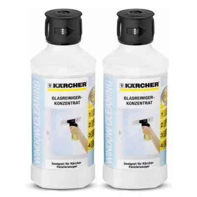 Image of Kärcher Glass Cleaner Concentrate 1 Litre 2 x 500 ml