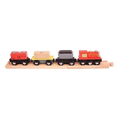 Image of Bigjigs Rail Freight Train Other Major Wooden Brands are Compatible