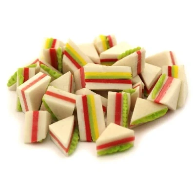 Image of MyTinyWorld 8 x Dolls House Miniature White Filled Sandwiches