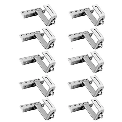 Image of Pack of 10. Offgridtec© Roof Hook Adjustable 3 Way Tile Frankfurt Pan Stainless Steel