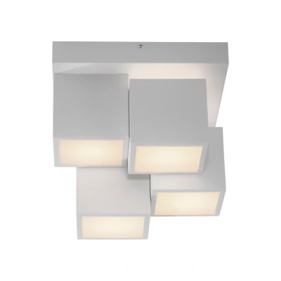 Image of JUST LIGHT. LED ceiling light Tetris, iron, 3,000 K, white