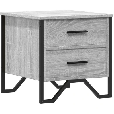 Image of vidaXL Bedside Cabinet Grey Sonoma 40x41x40 cm Engineered Wood