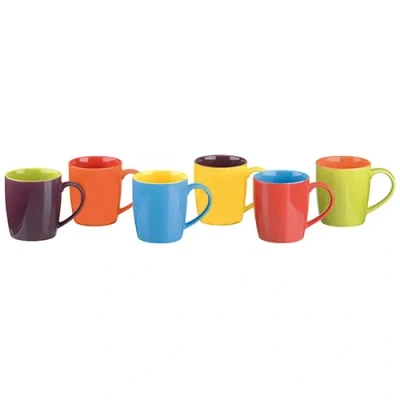 Image of BIA International Set of 6 Harlequin Cappuccino Mugs