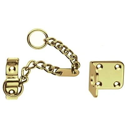 Image of Heavy Door Chain, Polished Brass