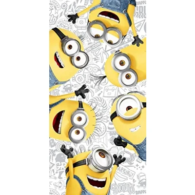Image of Jerry Fabrics Minions Bath Towels 70 x 140 cm 100% Cotton Friends