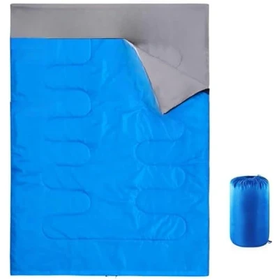 Image of Double Sleeping Bag for Adults and Kids Lightweight Bag, 2 Man Large Camping, 3 Season Outdoor, Hiking by Underwood Aggregator