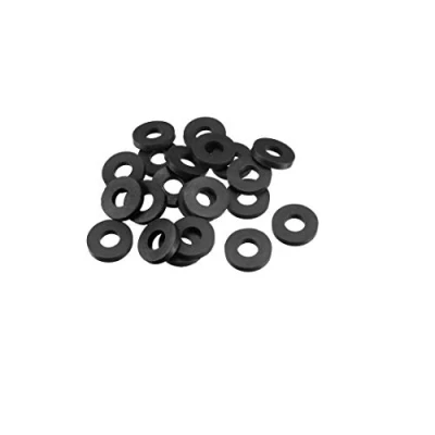 Image of Sourcingmap Rubber Flat Washers 18mm OD 8mm ID 3mm Thickness for Faucet Pipe Water Hose, Pack of 20