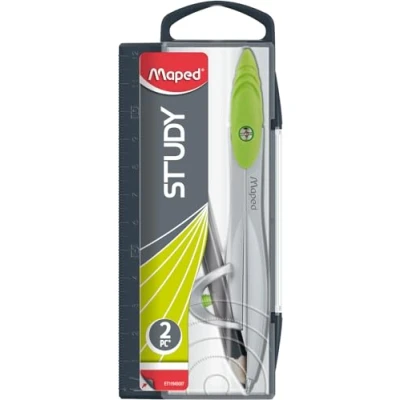 Image of Maped Study Metal Compass with Universal Holder in Reusable Storage Case (119410TA)