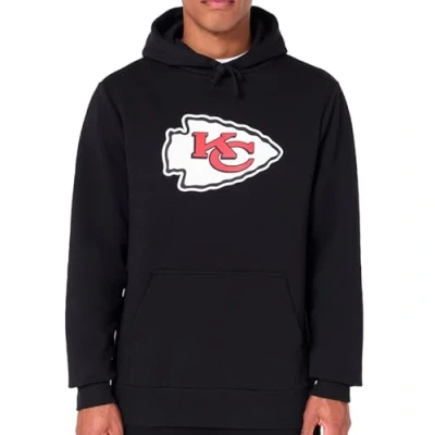 Image of New Era Kansas City Chiefs NFL Team Logo Hoody Black Hooded Jumper