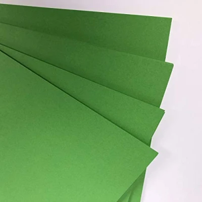 Image of A4 Emerald Green Card 10 Sheets Dark 160gsm Coloured Printer Photocopier