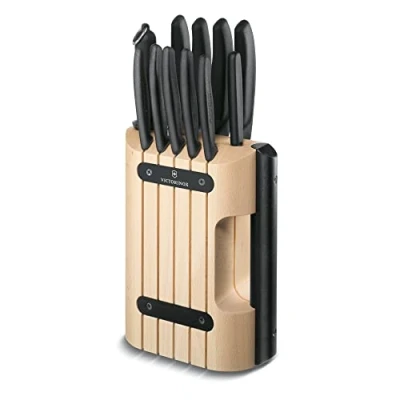 Image of Victorinox Swiss Classic Black 11 Piece Knife Block Set