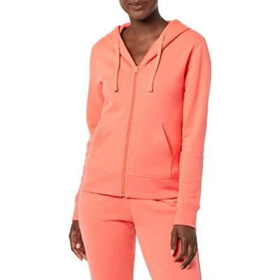 Image of Amazon Essentials Women&#039;s Fleece Full Zip Hoodie (Available in Plus Size), Bright Pink, L