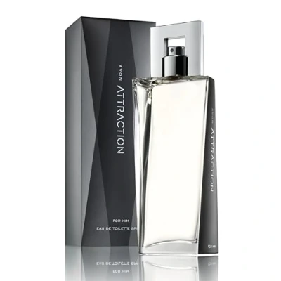 Image of Avon Attraction For Him Eau De Toilette 75ml, Woody and Amber Fragrance, Long Lasting Scent, Perfect Any Occasion, Cruelty Free 75ml
