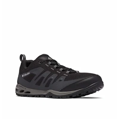 Image of Columbia Vapor VENT Hiking shoes, Men&#039;s, Size: 6, Black/white Synthetics/textile