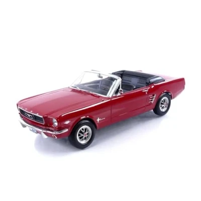 Image of Norev NV182810 1:18 Ford Mustang Convertible 1966 Red Collectable Model, Multi