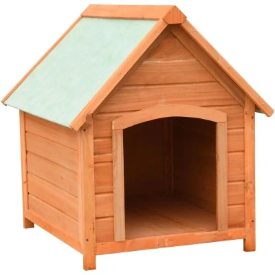 Image of vidaXL Dog House Solid Pine &amp; Fir Wood 72x85x82 cm