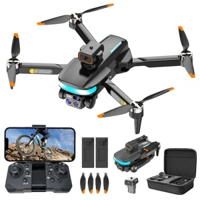 Image of OBEST Mini Drone with 4K Camera, RC Foldable WiFi Drone, 2 Batteries, 360 Obstacle Avoidance, Automatic Return, Headless Mode, Quadcopter, Children Adults Toys and Gifts