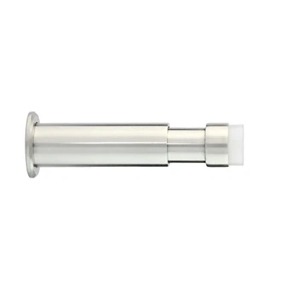 Image of EVI Herrajes 040182BTPRAM I 182 B Door StopAttaches to Wall, Adjustable, Matte Finish (Stainless Steel), Rubber, White