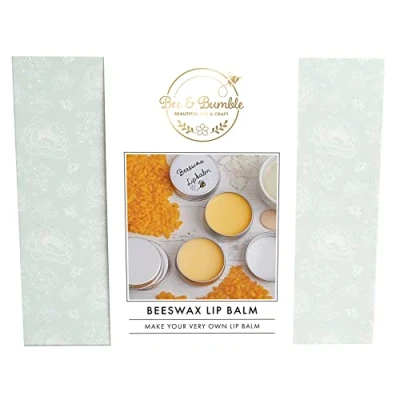 Image of Bee &amp; Bumble Beeswax Lip Balm, Yellow, Single Craft Kit Set, DIY, Art And Crafts, Wax, Unique Gift