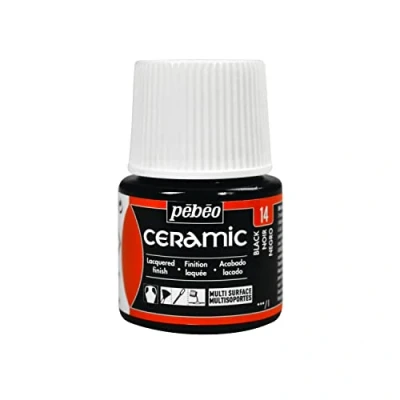 Image of PEBEO 025 014 45 ml Paint, Liquid, Black, 4.5 x 7 cm