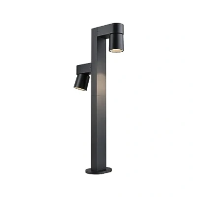 Image of Paulmann LED path light Kimu 2, anthracite, 2 bulb, 3,000 K