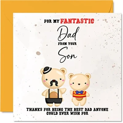 Image of Special Birthday Cards for Dad Fantasic Happy Card from Son, Father Gifts, 145mm x Sentimental Father&#039;s Day Greeting Gift Daddy Papa