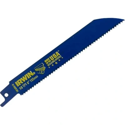 Image of Irwin 10506427 610R Sabre Saw Blade for Metal and Wood Cutting, 150mm, Pack of 2