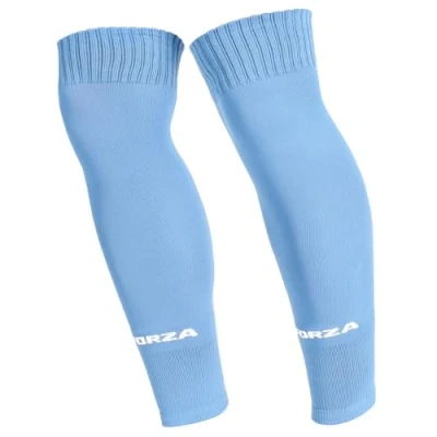 Image of FORZA Classic Pre Cut Football Socks Knee High Sports for Comfort &amp; Performance Ideal Training Matches (UK, Alpha, S, M, Regular, Sky Blue)