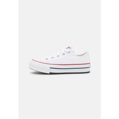 Image of Converse Chuck Taylor ALL STAR EVA LIFT Platform Unisex Trainers for kids, Size: 13K, White/garnet/navy Textile