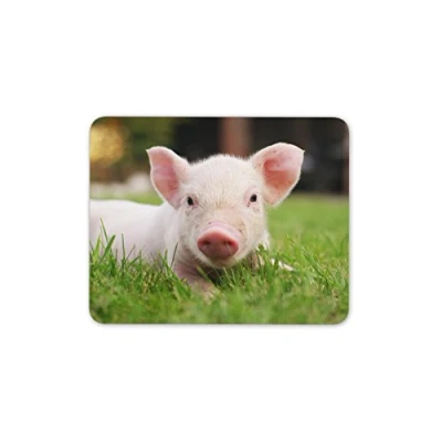Image of Cute Piglet Mouse Mat Pad Pink Pig Animal Farm Computer PC Gift #8132